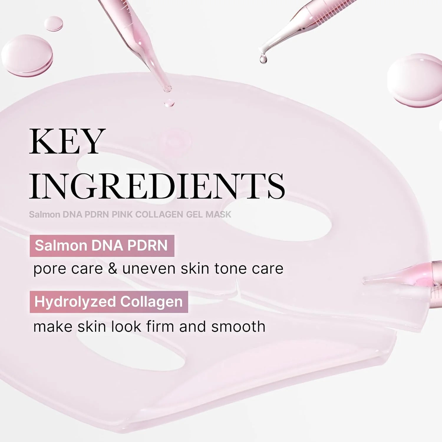 PDRN Pink Collagen Gel Mask - Pack of 4