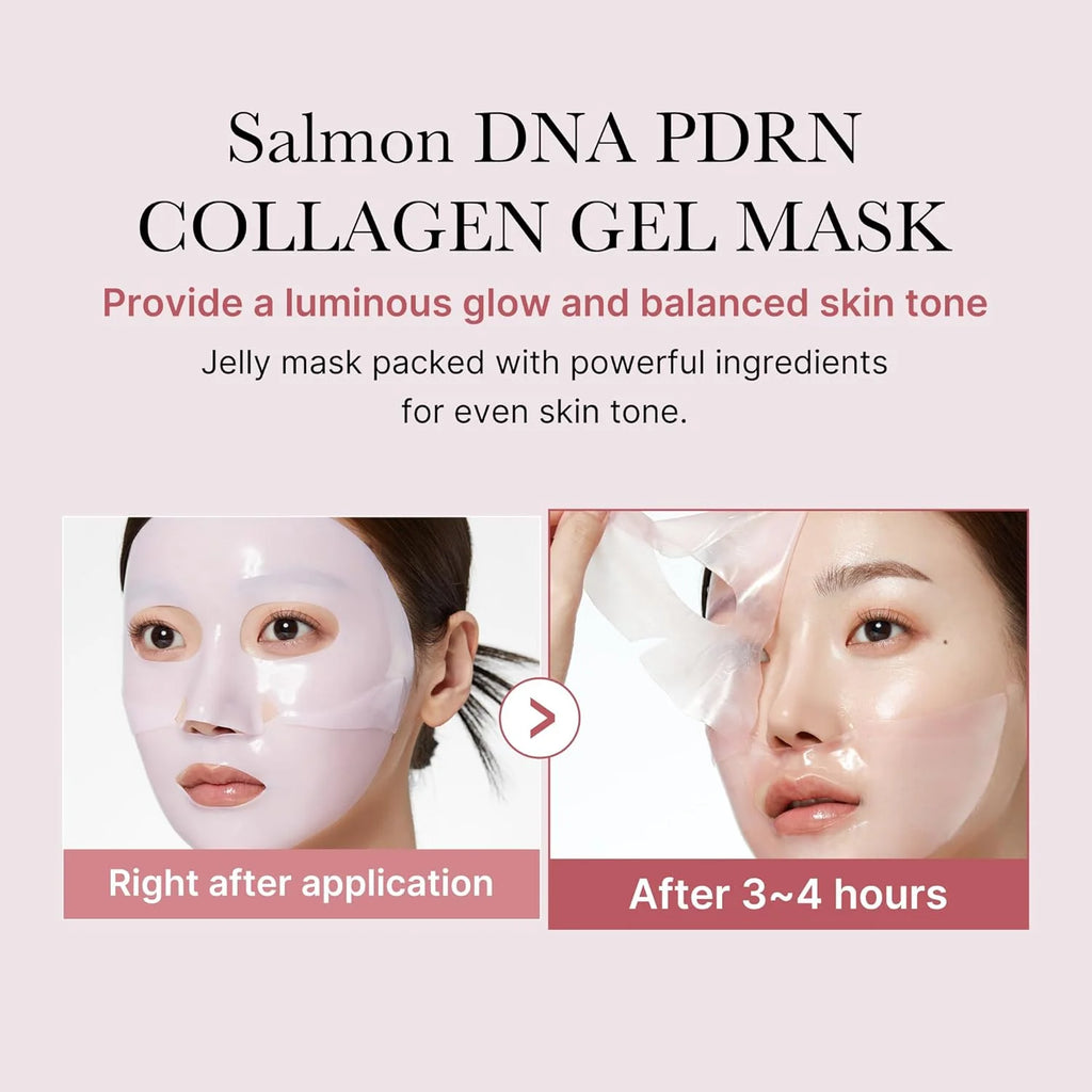 PDRN Pink Collagen Gel Mask - Pack of 4