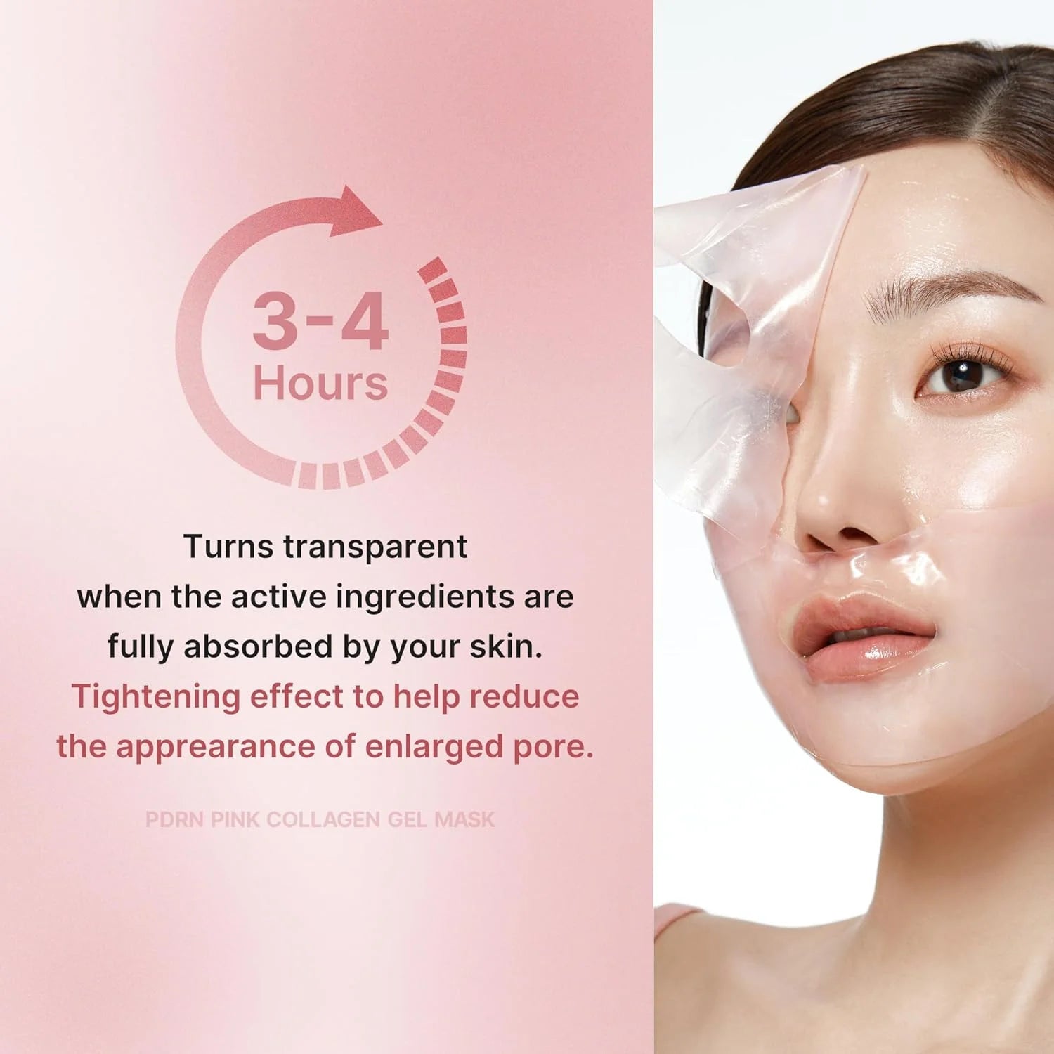 PDRN Pink Collagen Gel Mask - Pack of 4