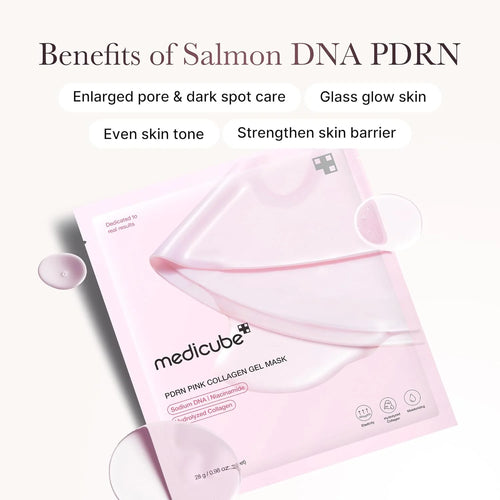 PDRN Pink Collagen Gel Mask - Pack of 4