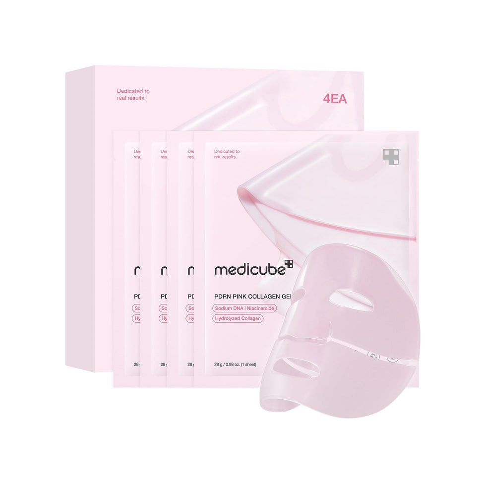 PDRN Pink Collagen Gel Mask - Pack of 4